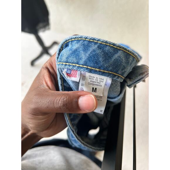 American Apparel Button Down Jean Skirt - Picture 5 of 7